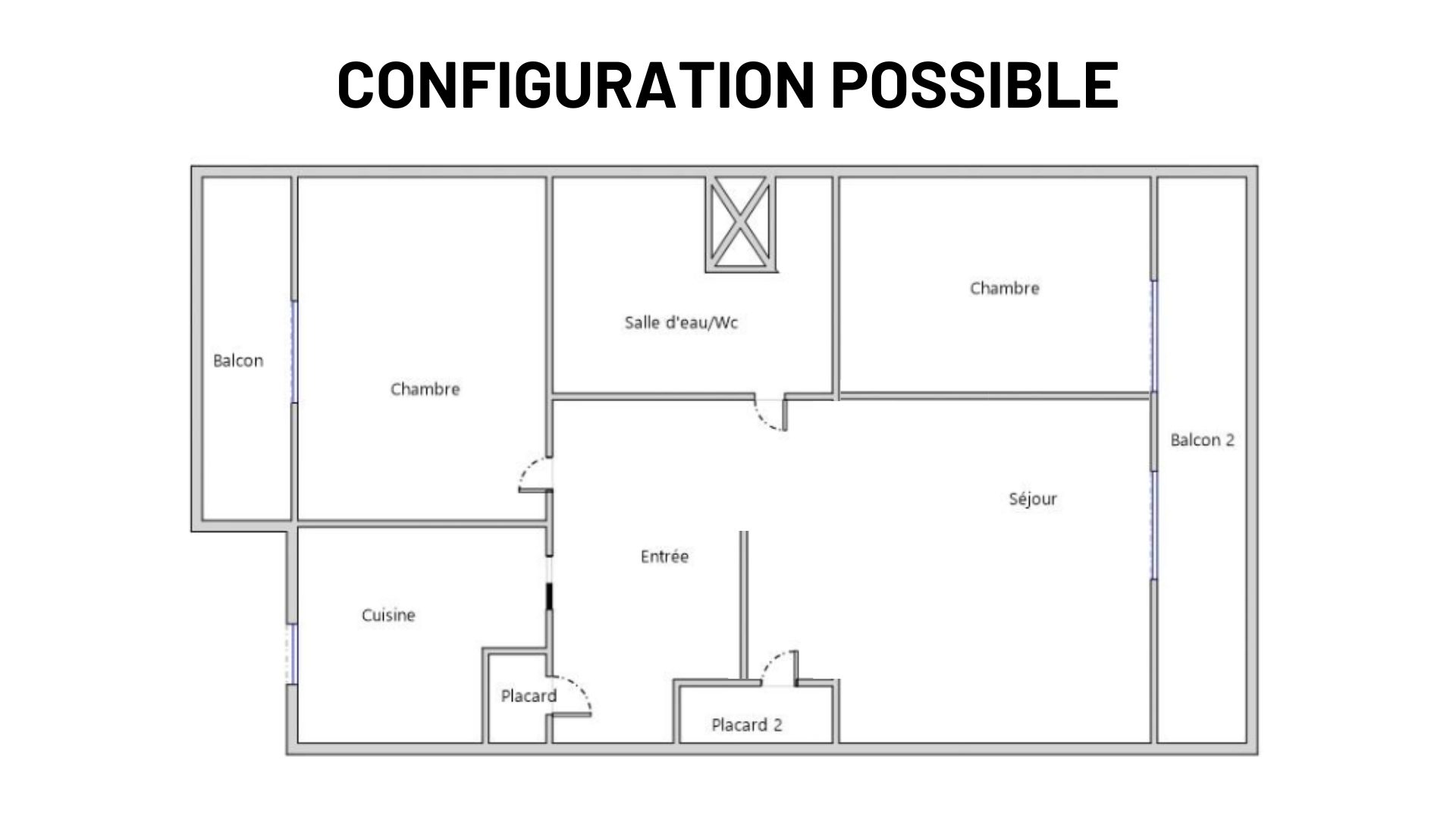 Appartement étage élevé, 2 balcons - Saxe Gambetta Lyon 69007