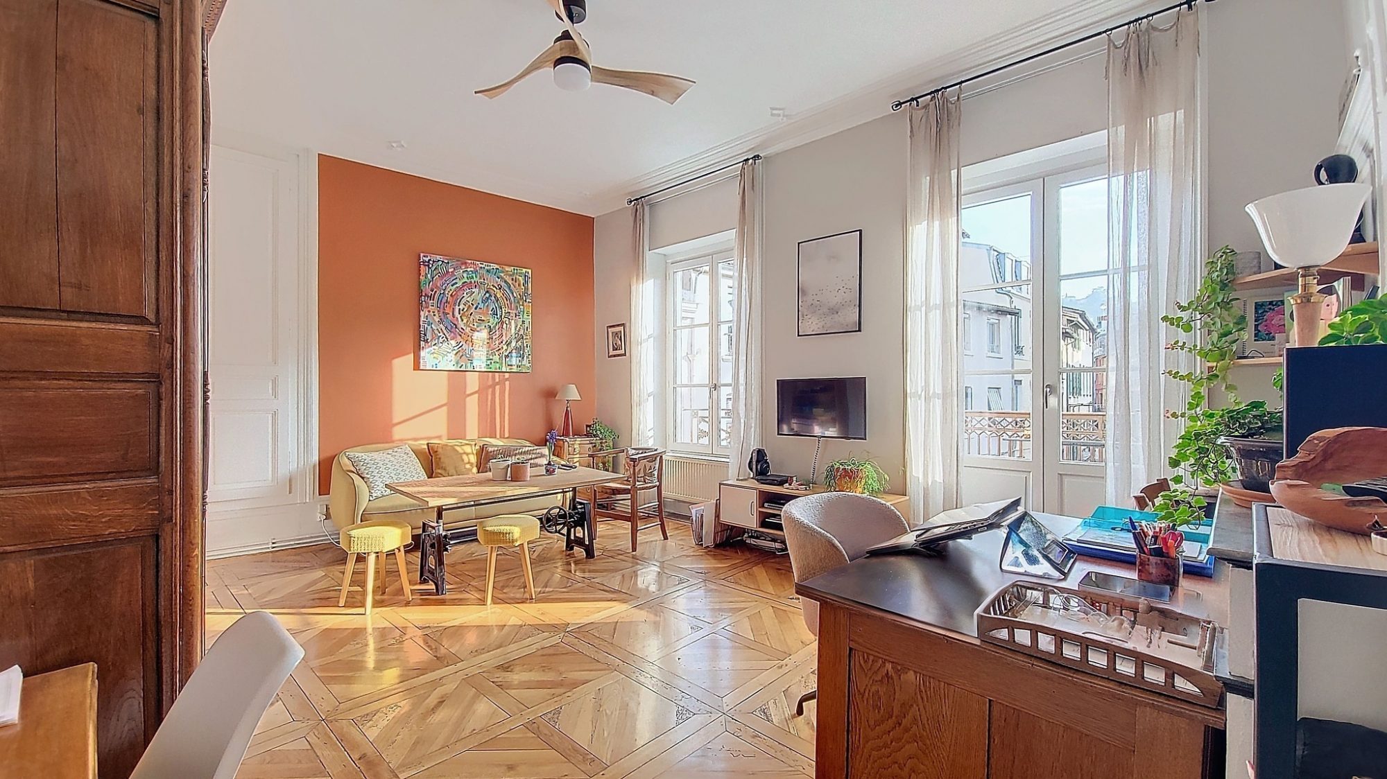 Appartement T4-2Ch-1Br-80m2-Haussmannien