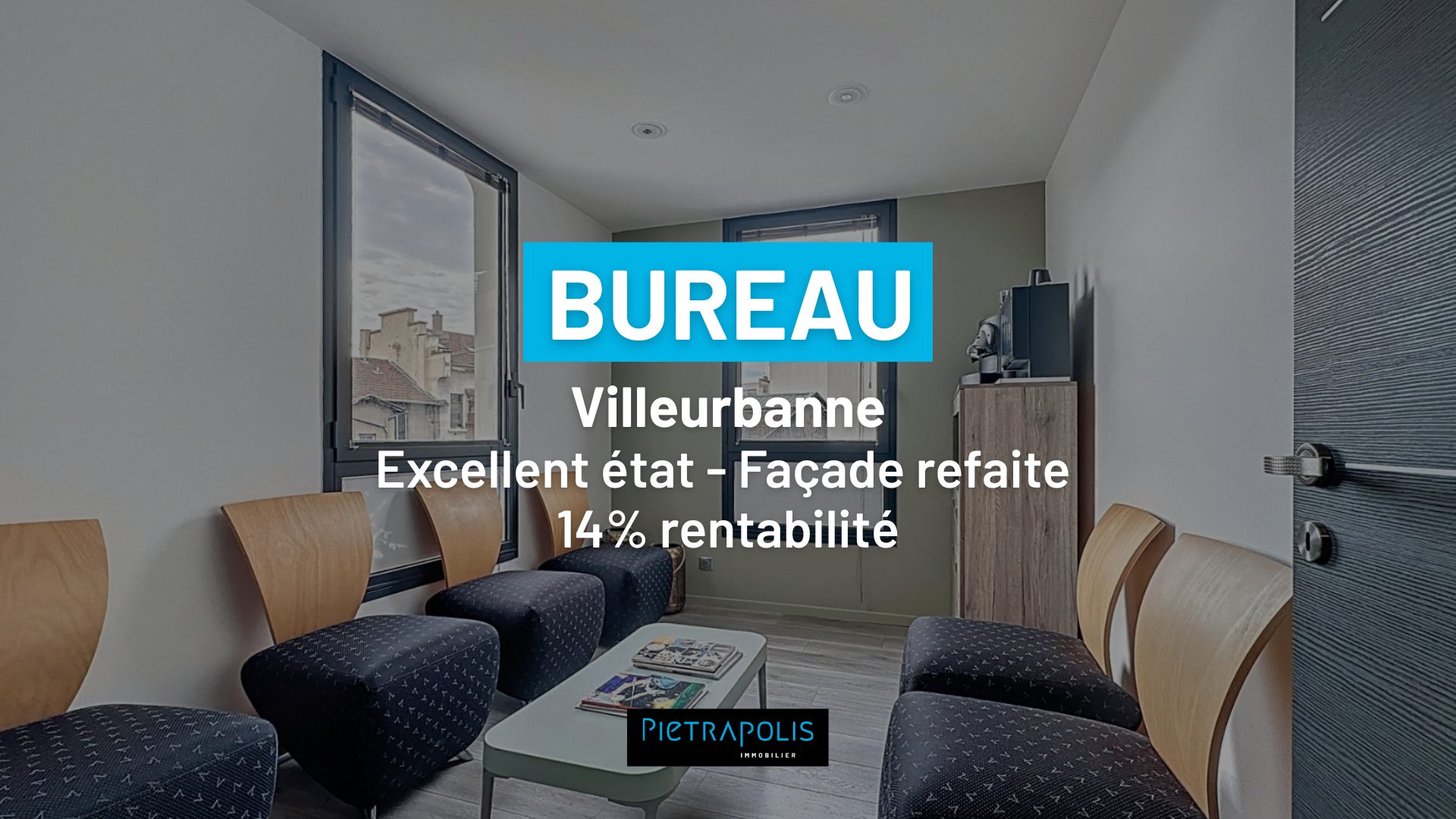 BUREAUX - 120M2 - 7 STATIONNEMENTS - RÉNOVÉS - VENDU MEUBLÉ