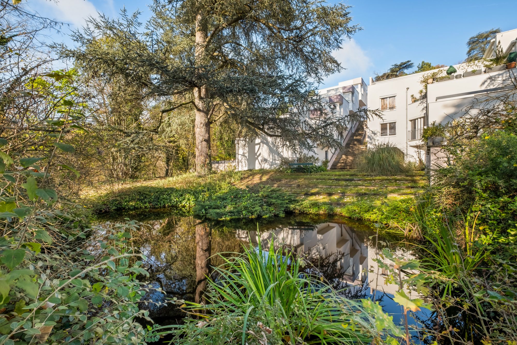 Duplex lumineux avec vaste séjour & terrasse S/O – Vue dégagée sur parc arboré