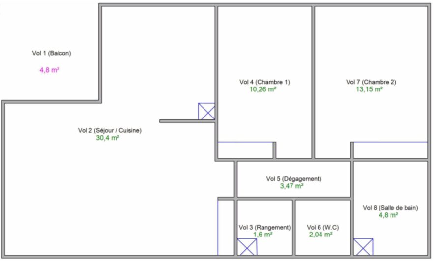 Appartement - 3 pièces - 65 m² - Vénissieux (69200)