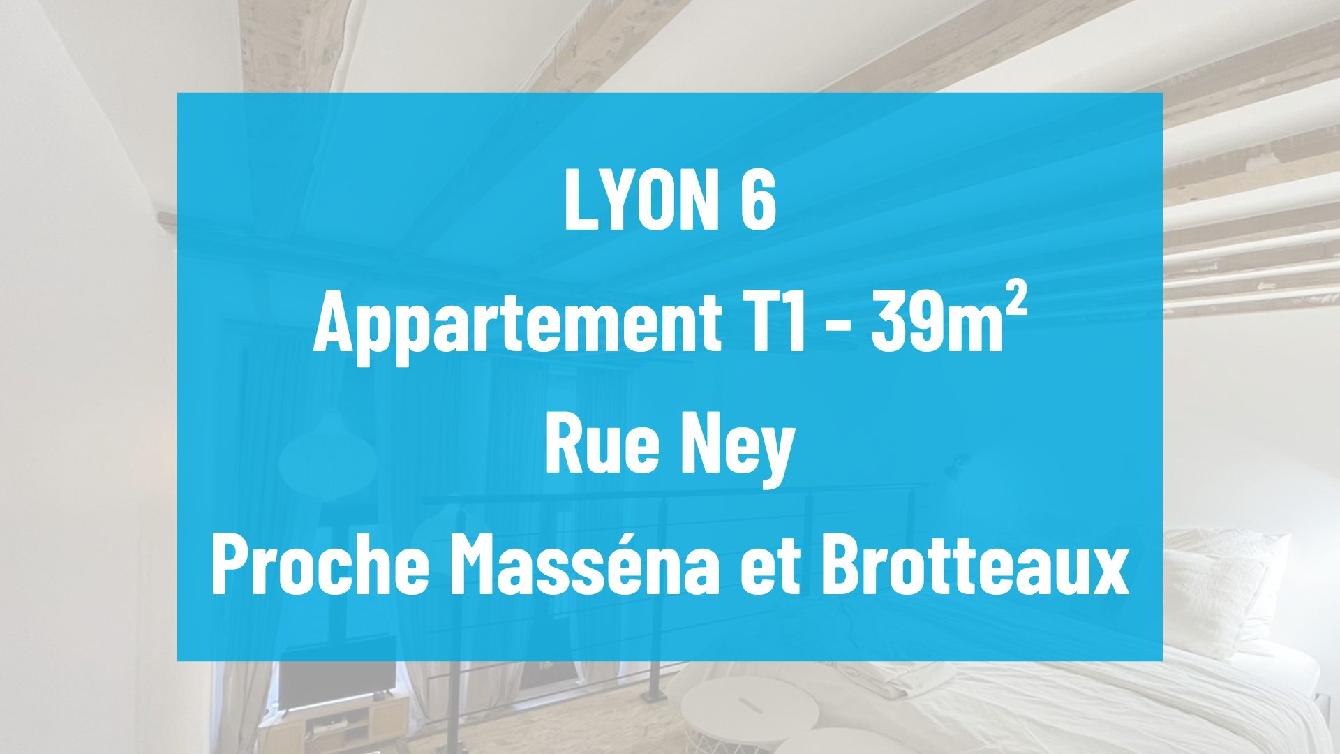 LYON 6 - T1 de 39m²