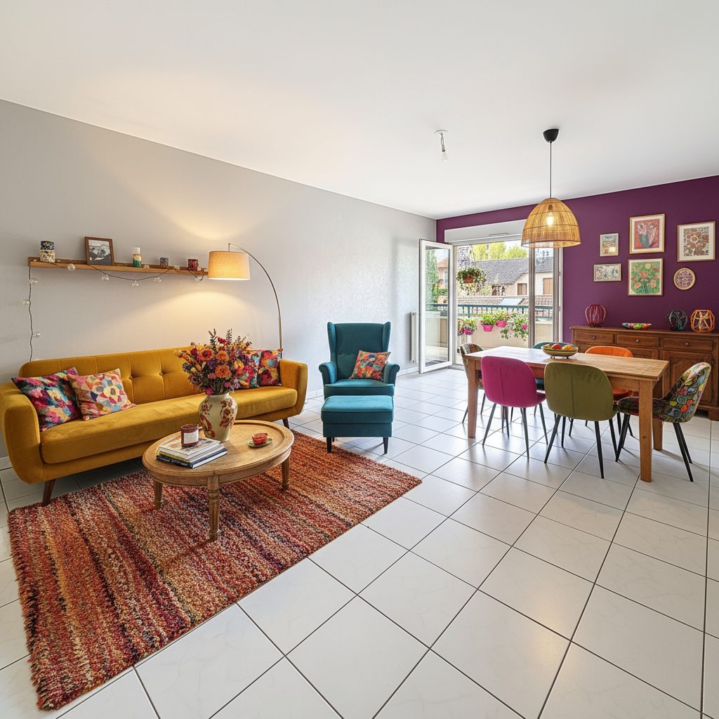 Gratte Ciel Appartement T3 de 68 m2 et Balcon de 9 m2 et Garage Villeurbanne 69100