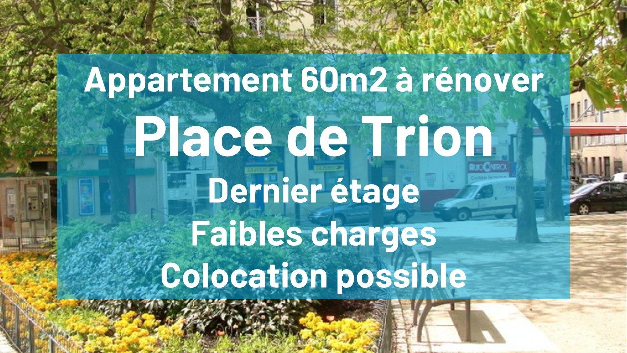 T3 à rénover Place Trion 69005 Lyon
