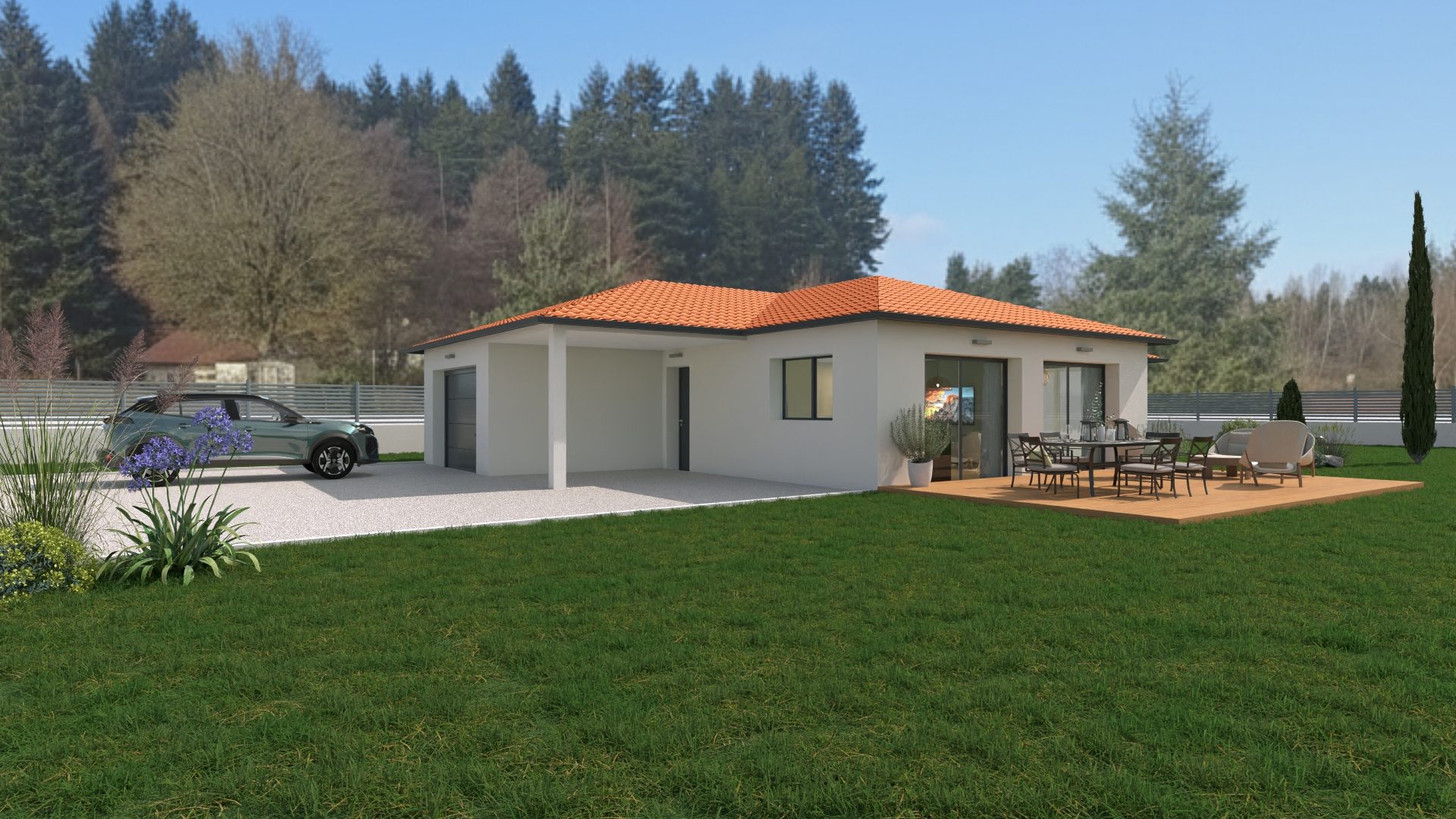 Parcelle de terrain constructible d’environ 1393m2