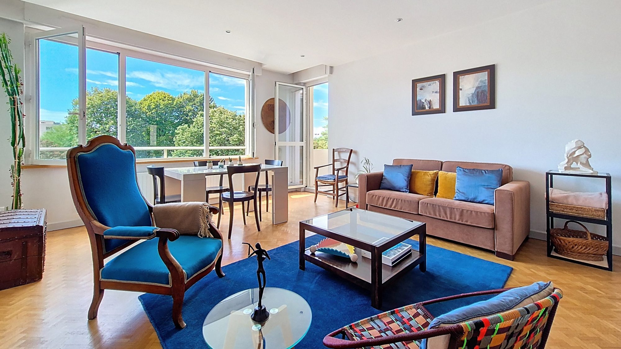 T3 - 95 m² - Traversant E/O - 2 balcons - Sainte-Foy-Lès-Lyon