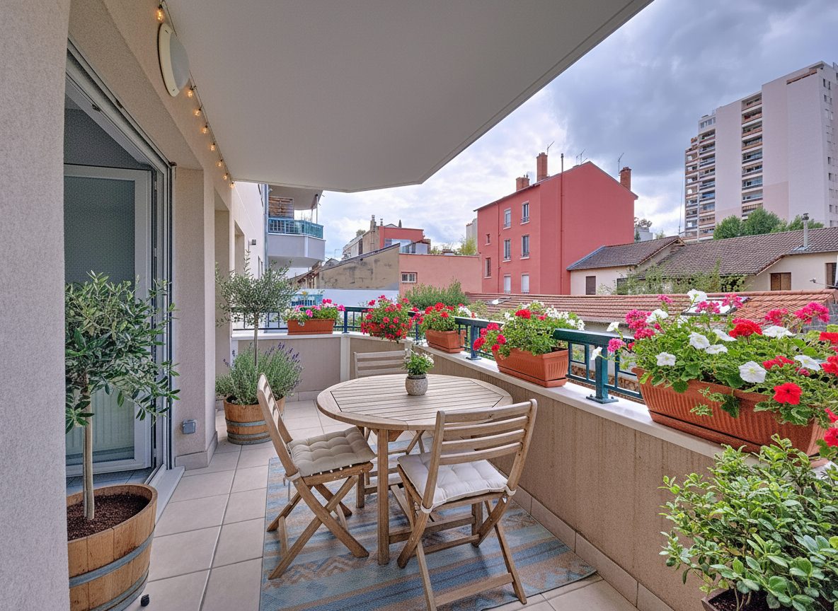 Gratte Ciel Appartement T3 de 68 m2 et Balcon de 9 m2 et Garage Villeurbanne 69100