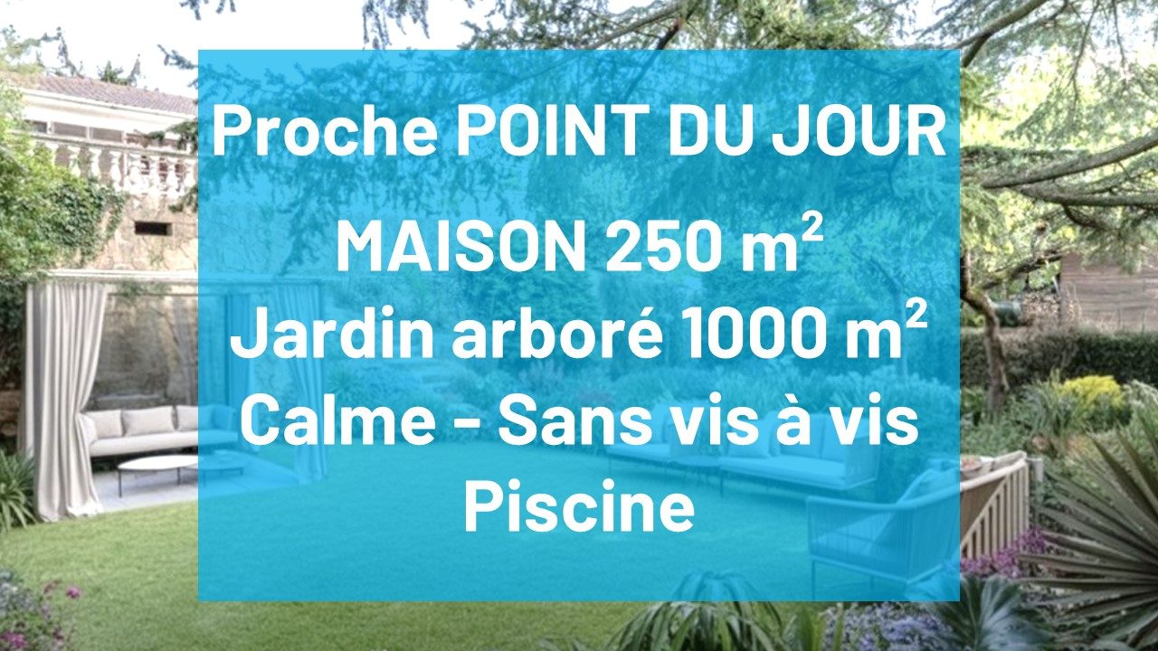 Maison proche Point du Jour à rénover