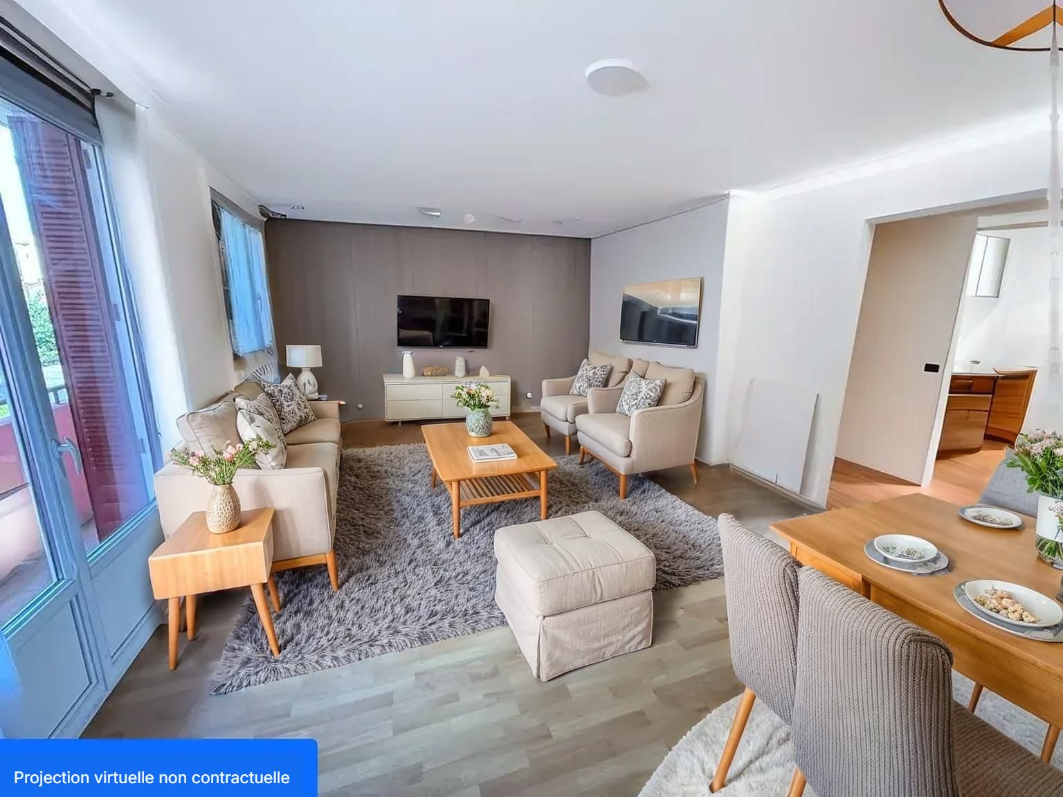 Appartement centre VILLEFRANCHE S/S 64m² - 2 chambres - balcon - cave - garage Villefranche-sur-Saône 69400