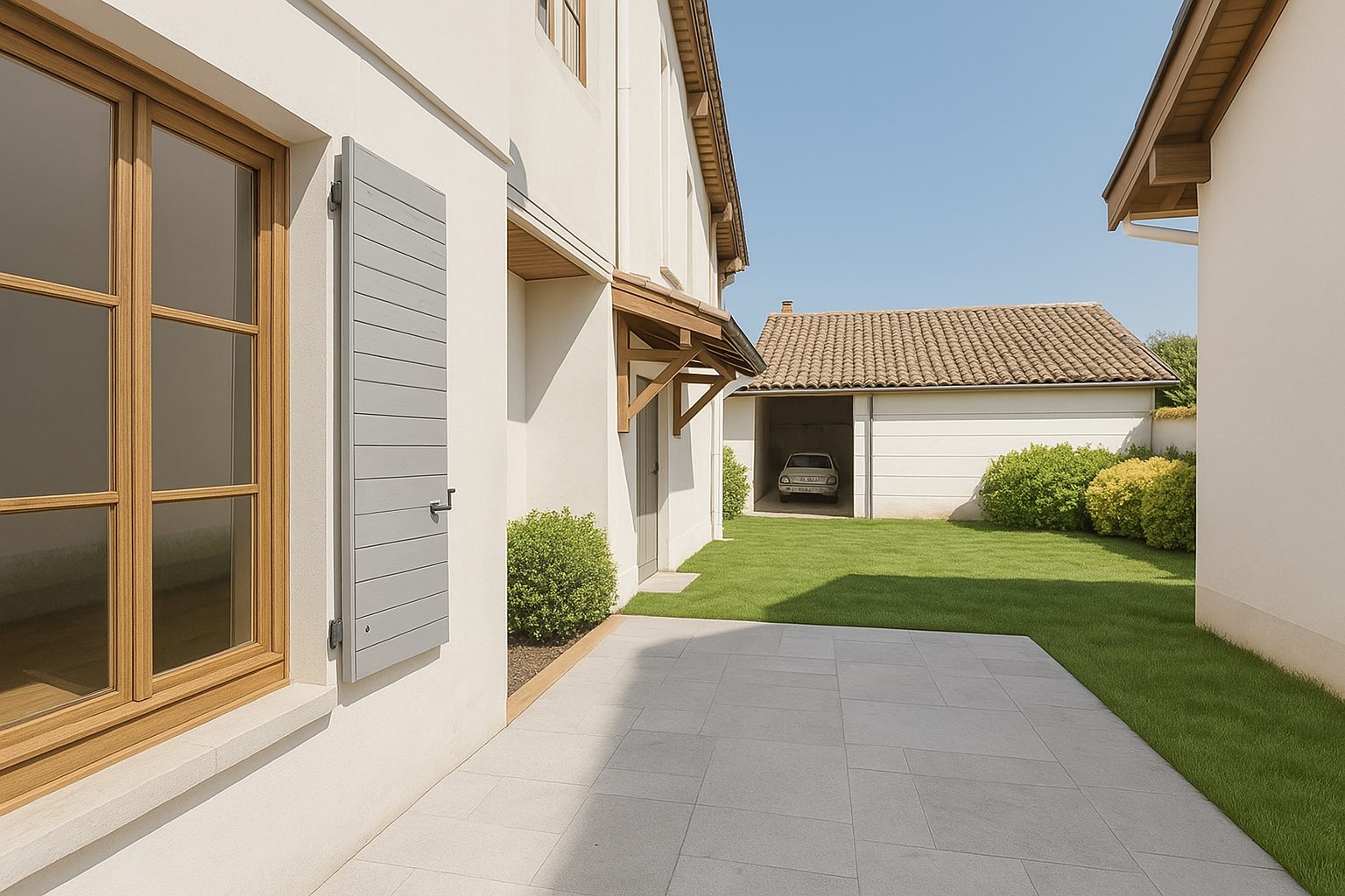 maison avec terrain et dépendance à rafraichir - centre village