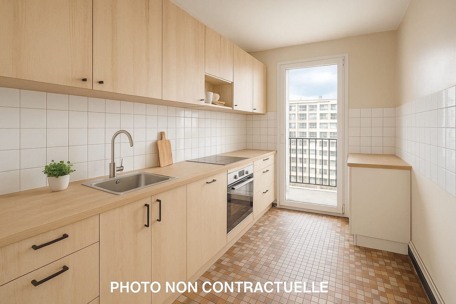 VILLEURBANNE - APPARTEMENT  T4 DE 67m2 AVEC POTENTIEL A RENOVER - 7ème ETAGE  - VUE DEGAGEE  - BALCON Villeurbanne 69100