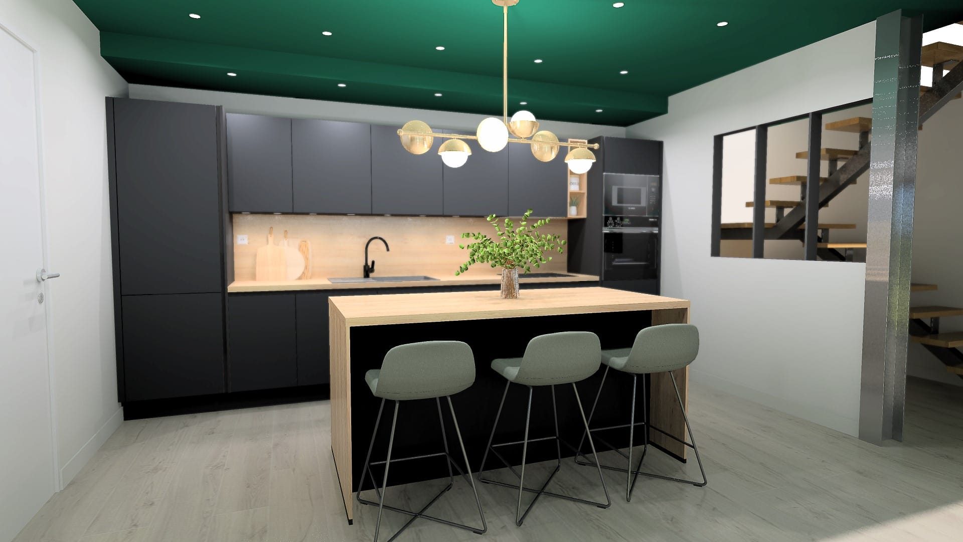 Duplex avec piscine et garage