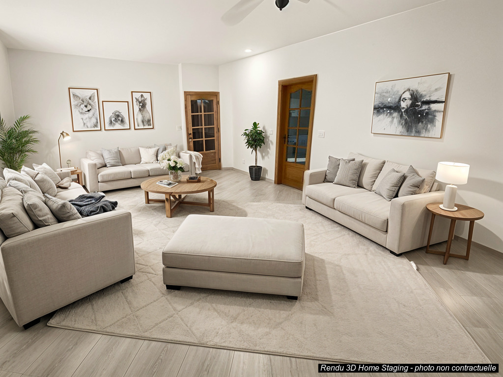 Appartement F3 (58 m²)   à vendre à CERNAY   avec GRENIER + CAVE et jardin en commun