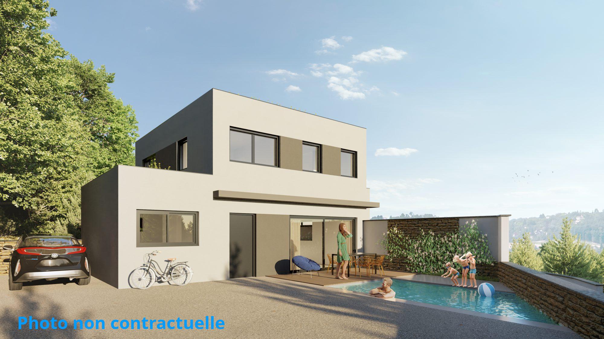 Dernier lot, Villa contemporaine mitoyenne T5 de 125 m² terrain de 1170 m²