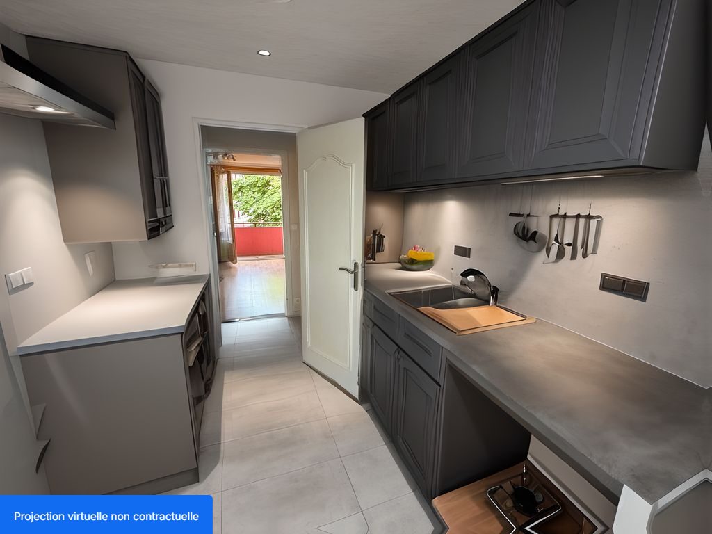 Appartement centre VILLEFRANCHE S/S 64m² - 2 chambres - balcon - cave - garage