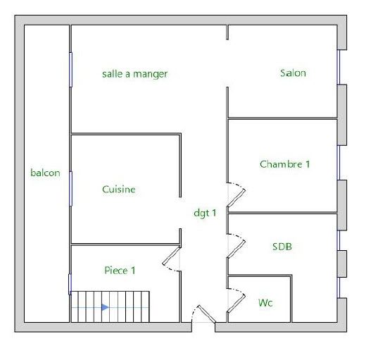 Bel appartement au dernier étage Saint-Priest 69800