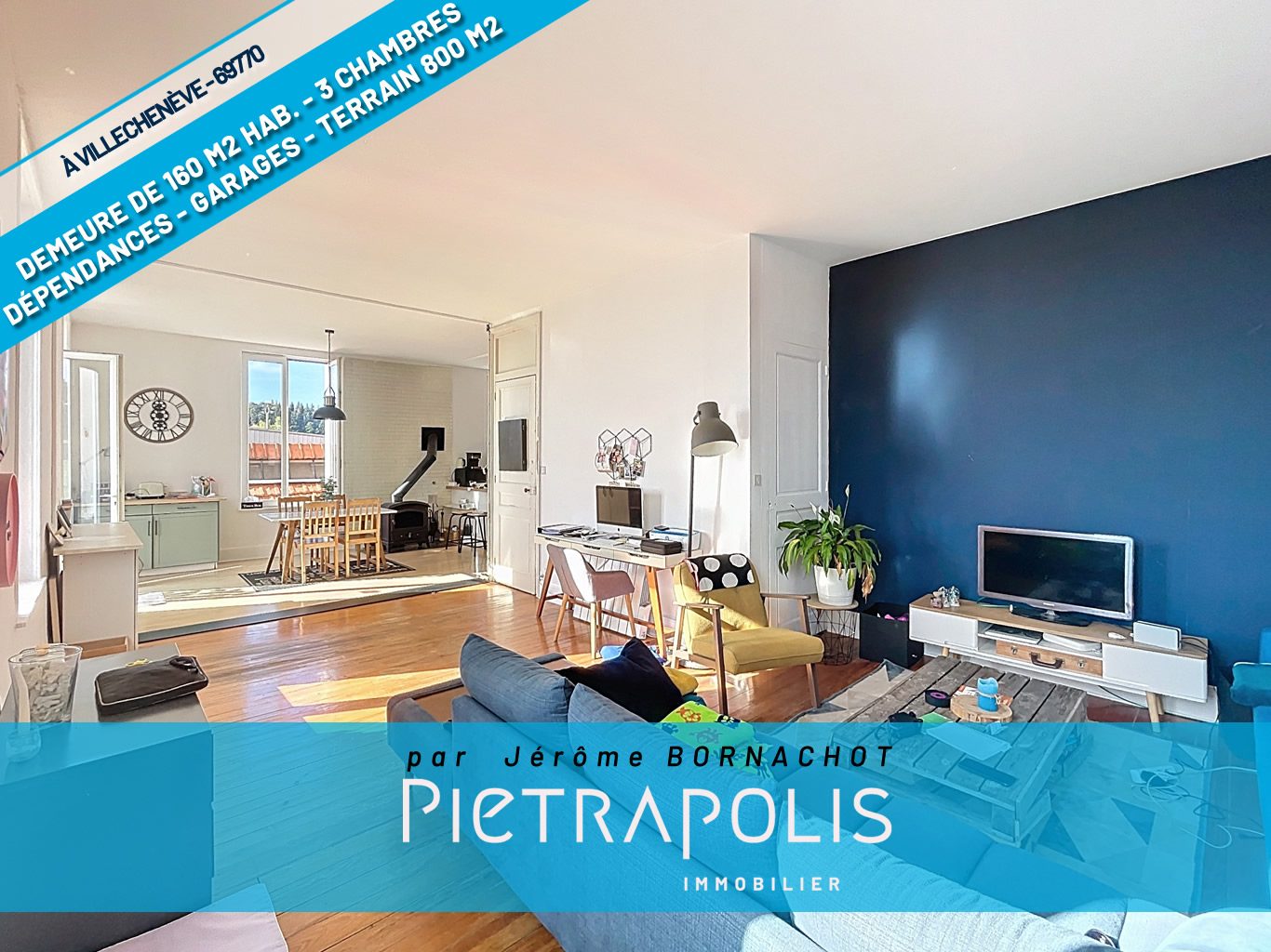 Espace, lumière et fort potentiel : cette maison réunit tout pour concrétiser vos projets, qu’ils soient familiaux, professionnels ou locatifs. Vindry-sur-Turdine 69490