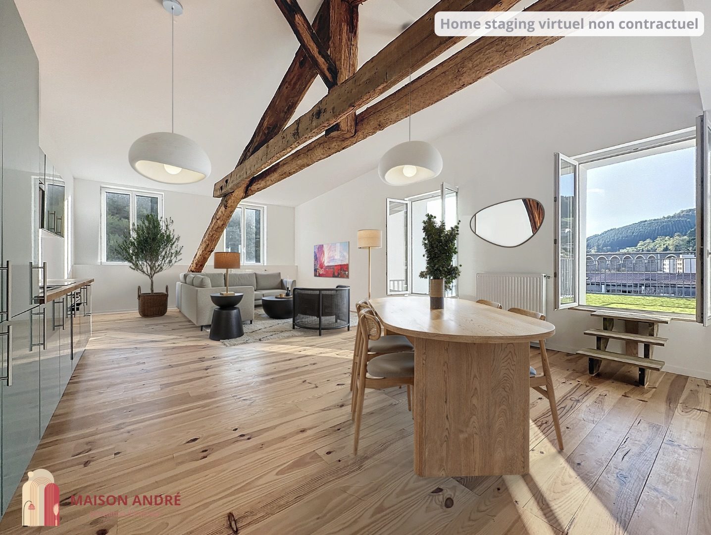 SUPERBE APPARTEMENT REFAIT A NEUF AVEC TERRASSE EN PLEIN CENTRE VILLE