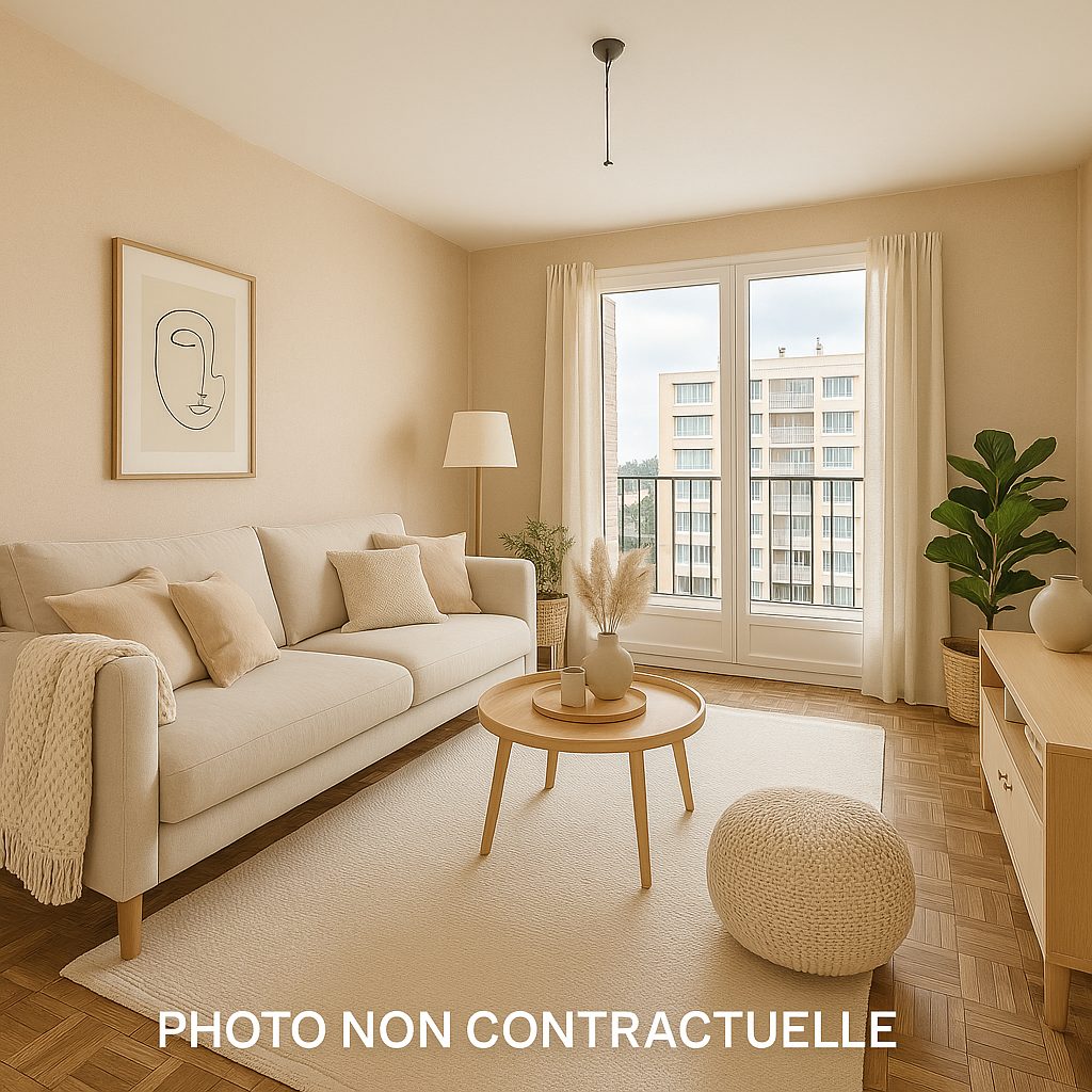 VILLEURBANNE - APPARTEMENT  T4 DE 67m2 AVEC POTENTIEL A RENOVER - 7ème ETAGE  - VUE DEGAGEE  - BALCON