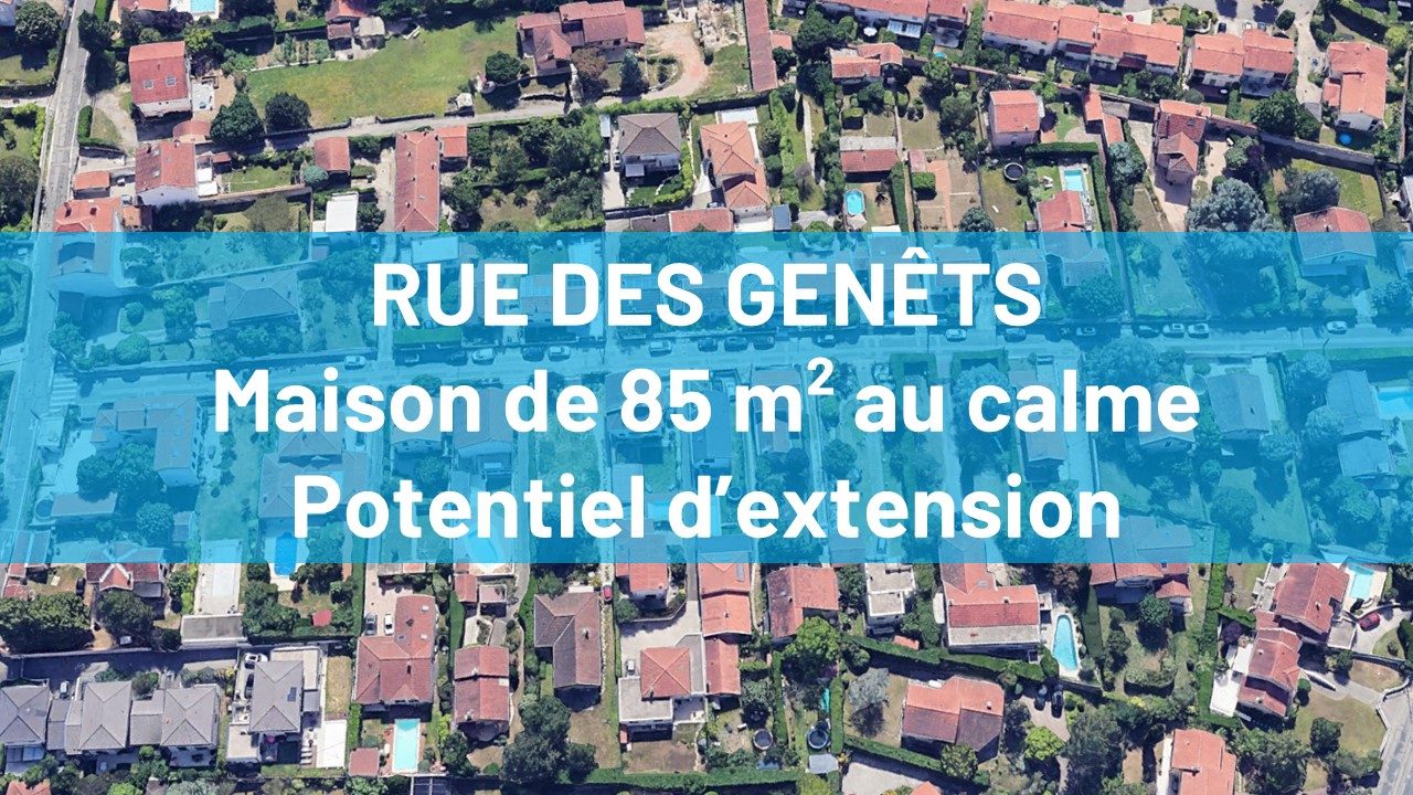MAISON 85 m² sur terrains 270 m².