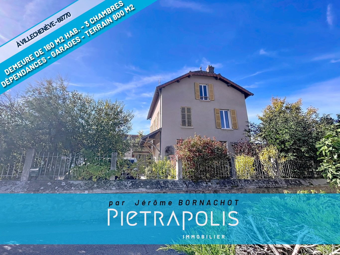 Espace, lumière et fort potentiel : cette maison réunit tout pour concrétiser vos projets, qu’ils soient familiaux, professionnels ou locatifs. Vindry-sur-Turdine 69490