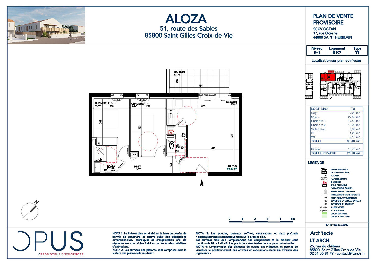 Appartement Saint-gilles-croix-de-vie 3 pièce(s) 65.60m2 SAINT GILLES CROIX DE VIE 85800