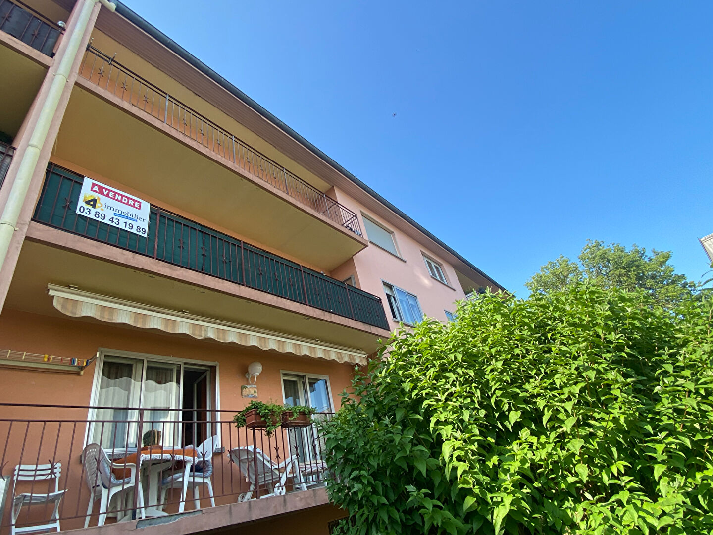 Appartement 3/4  pièces (91 m²) à vendre à RIXHEIM + balcon + cave