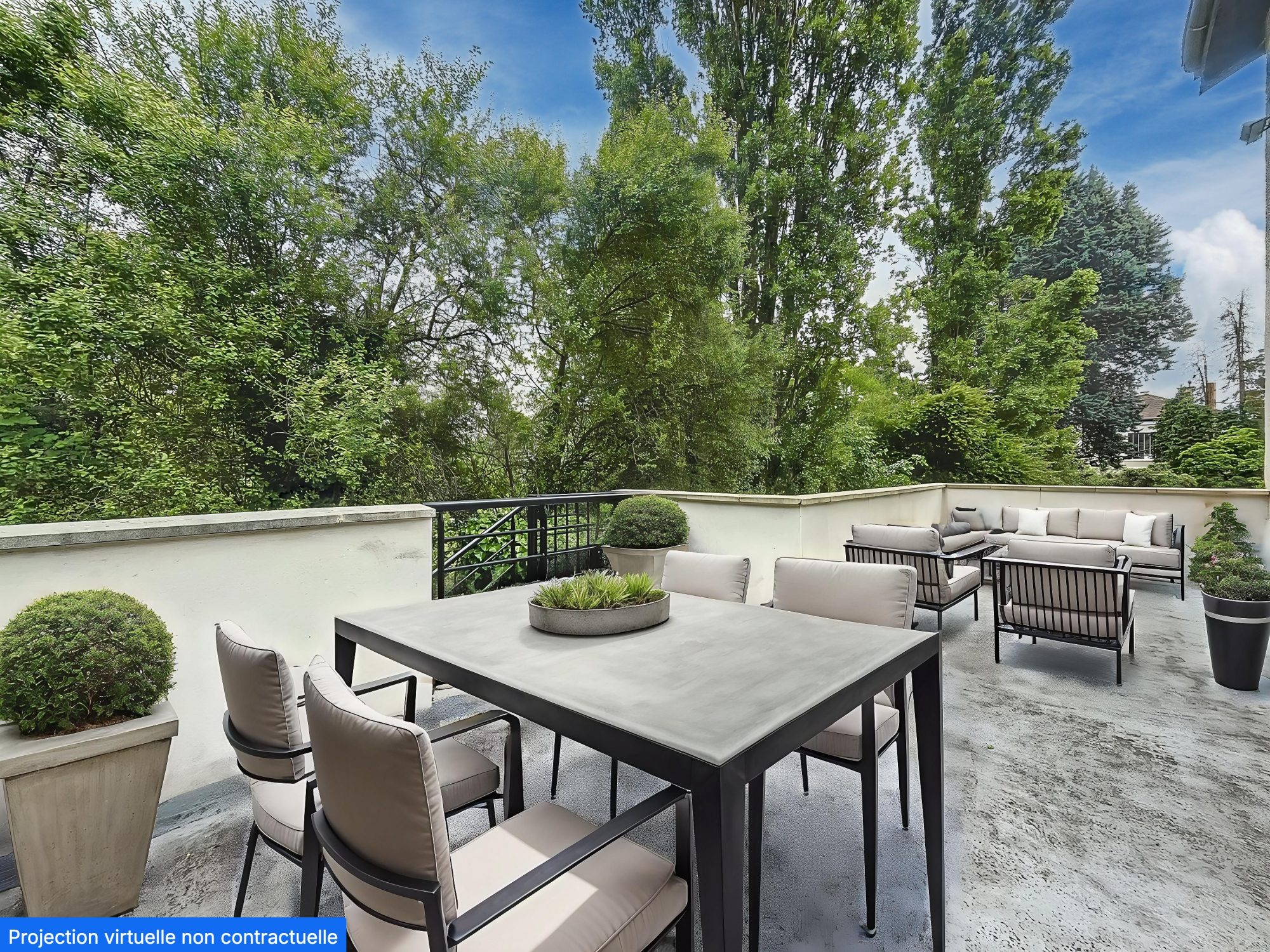 COMME UNE MAISON : Appartement 88m² - 2 chambres (possible 3) - Terrain - Piscine