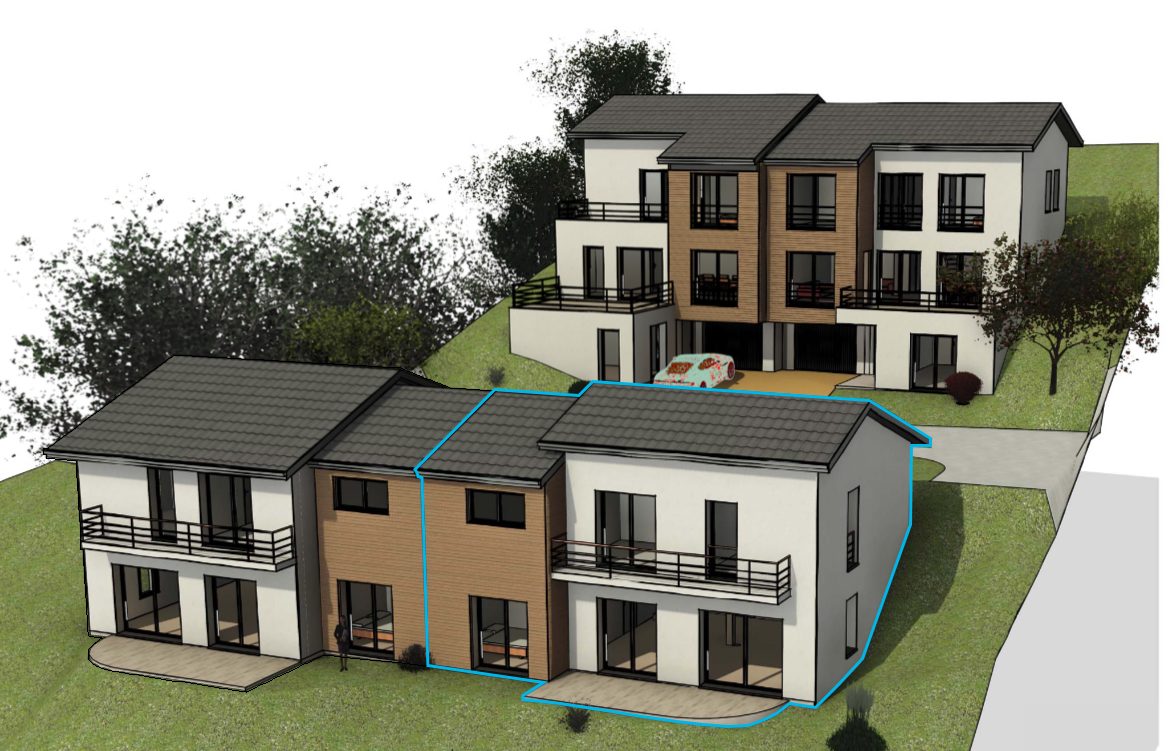 Maison de 116 m² - jardin de 250m² et balcon 6 m² - garage 2 places Porte des Pierres Dorées 69640