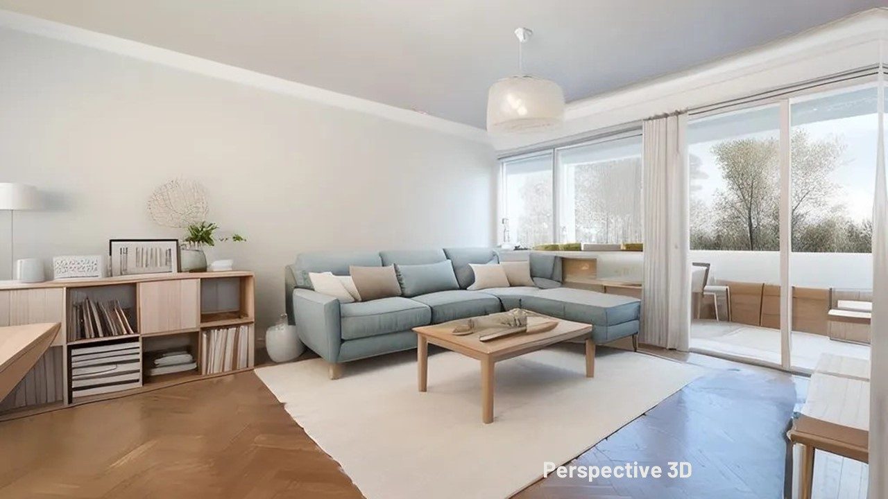 T4 traversant 101m², 3 chambres, balcon, cave et garage