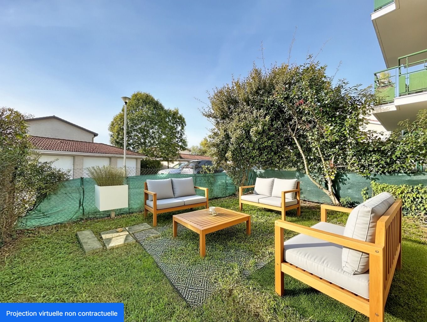 Appartement T2 avec jardin privatif et garage