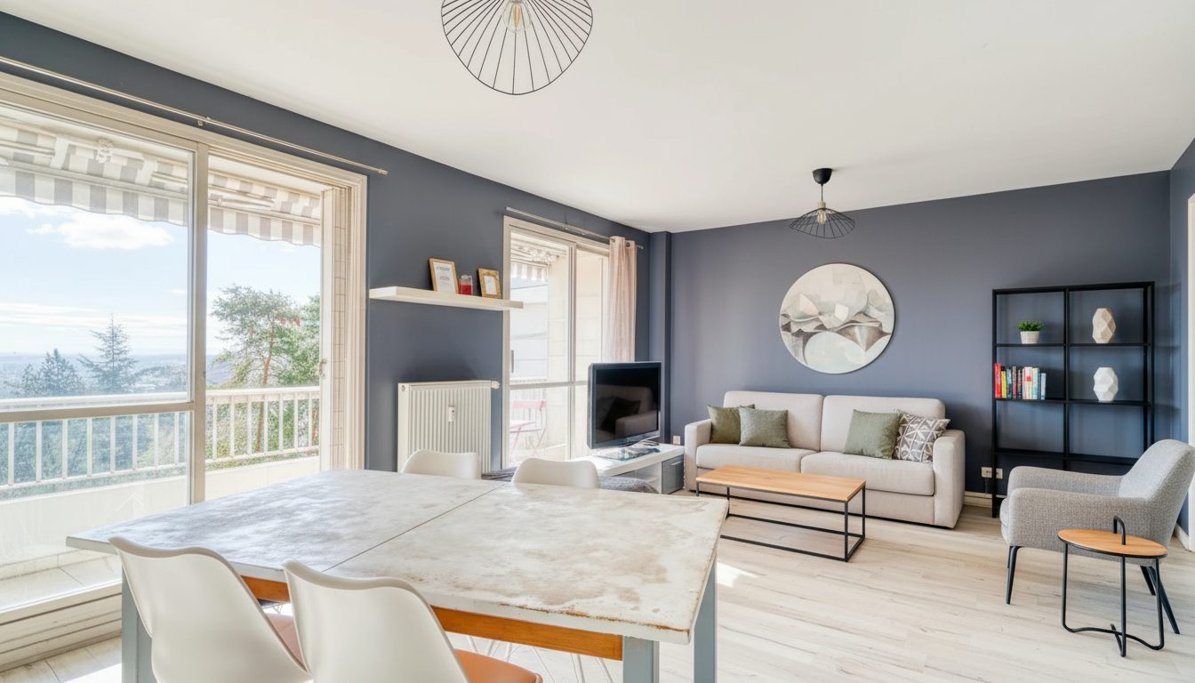 T4/5 Caluire Montessuy secteur calme , vue et grand balcon.