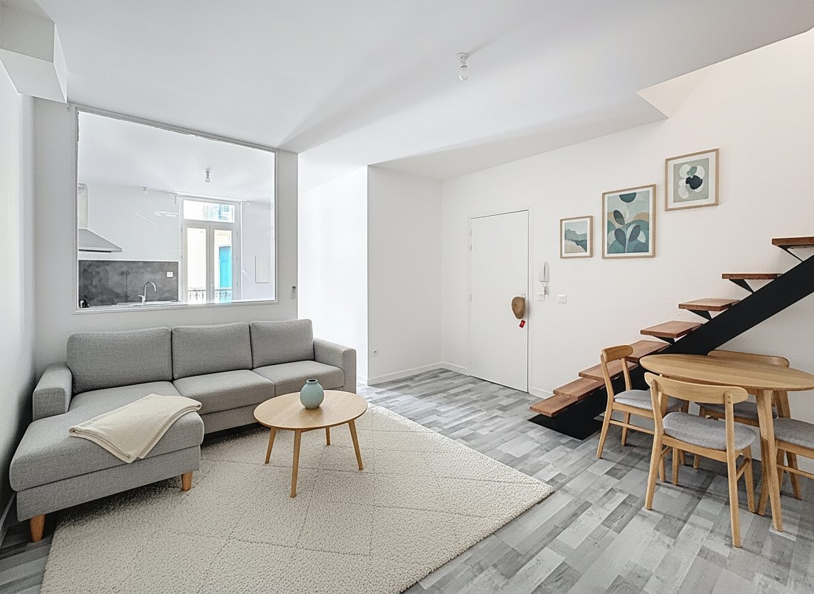 SETE - CENTRE VILLE : Appartement T2 duplex, rénové, grenier