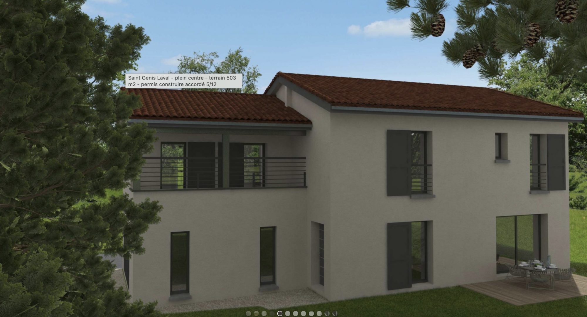 Terrain plat constructible - 1000 m² Saint-Genis-Laval 69230