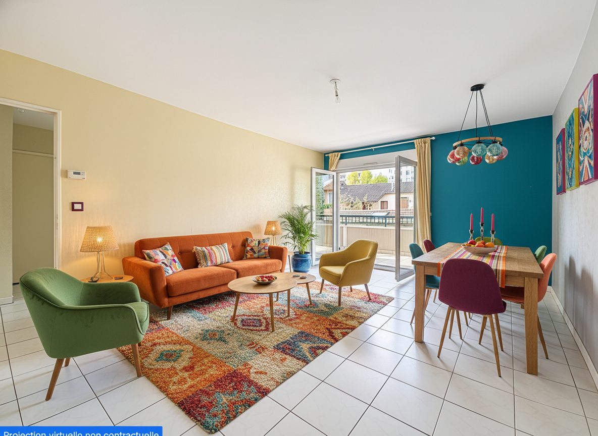 Gratte Ciel Appartement T3 de 68 m2 et Balcon de 9 m2 et Garage