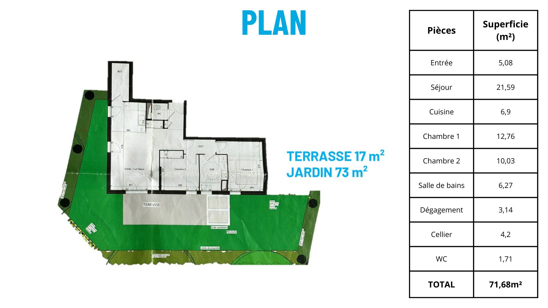 Au coeur de Marcy l'Etoile - T3 - 71m² - Rez de Jardin Marcy-l'Étoile 69280