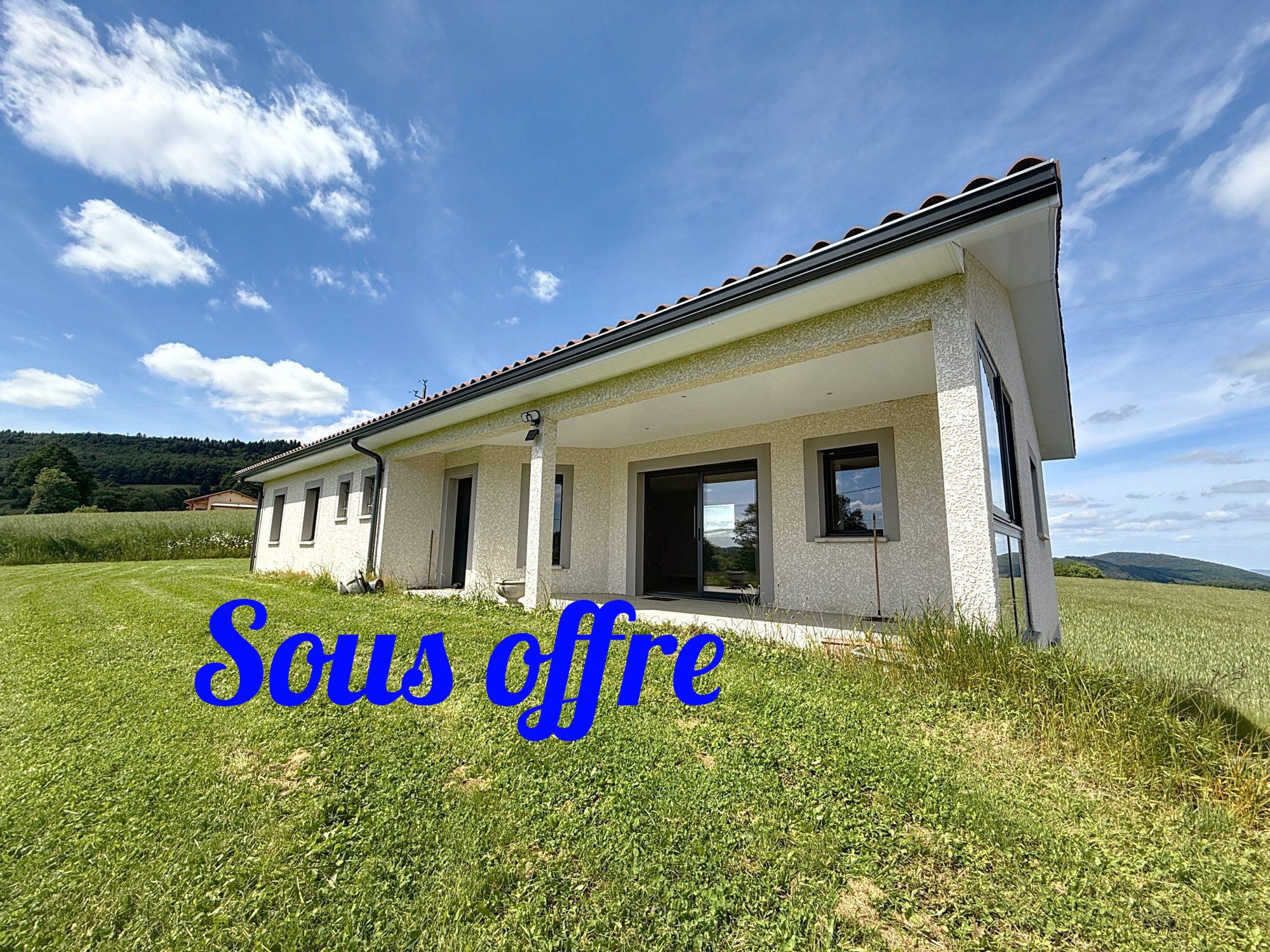 Maison plain-pied sur sous-sol complet d'env 102 m²