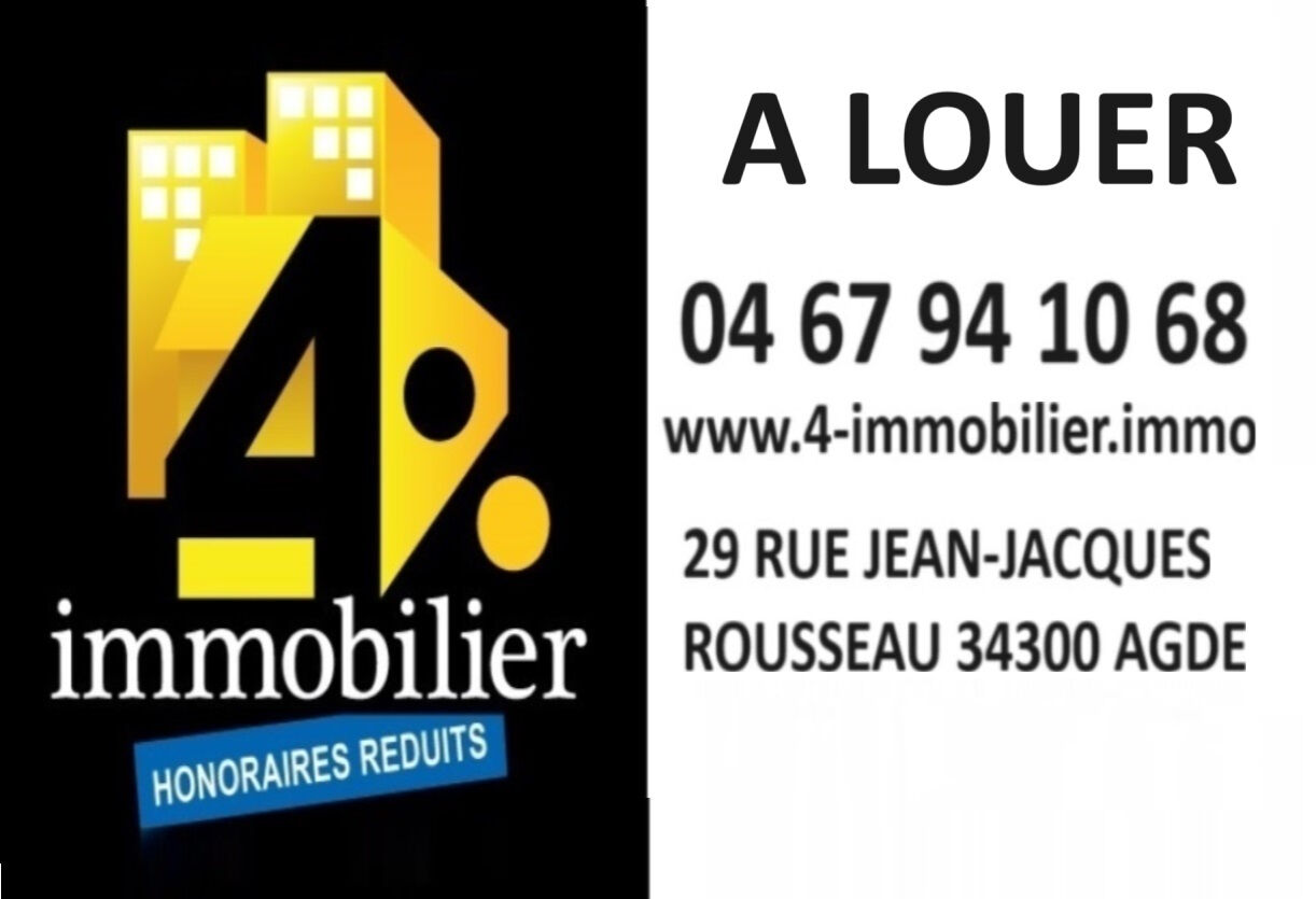 Appartement de 4 pièces (79 m²) en location à AGDE AGDE 34300