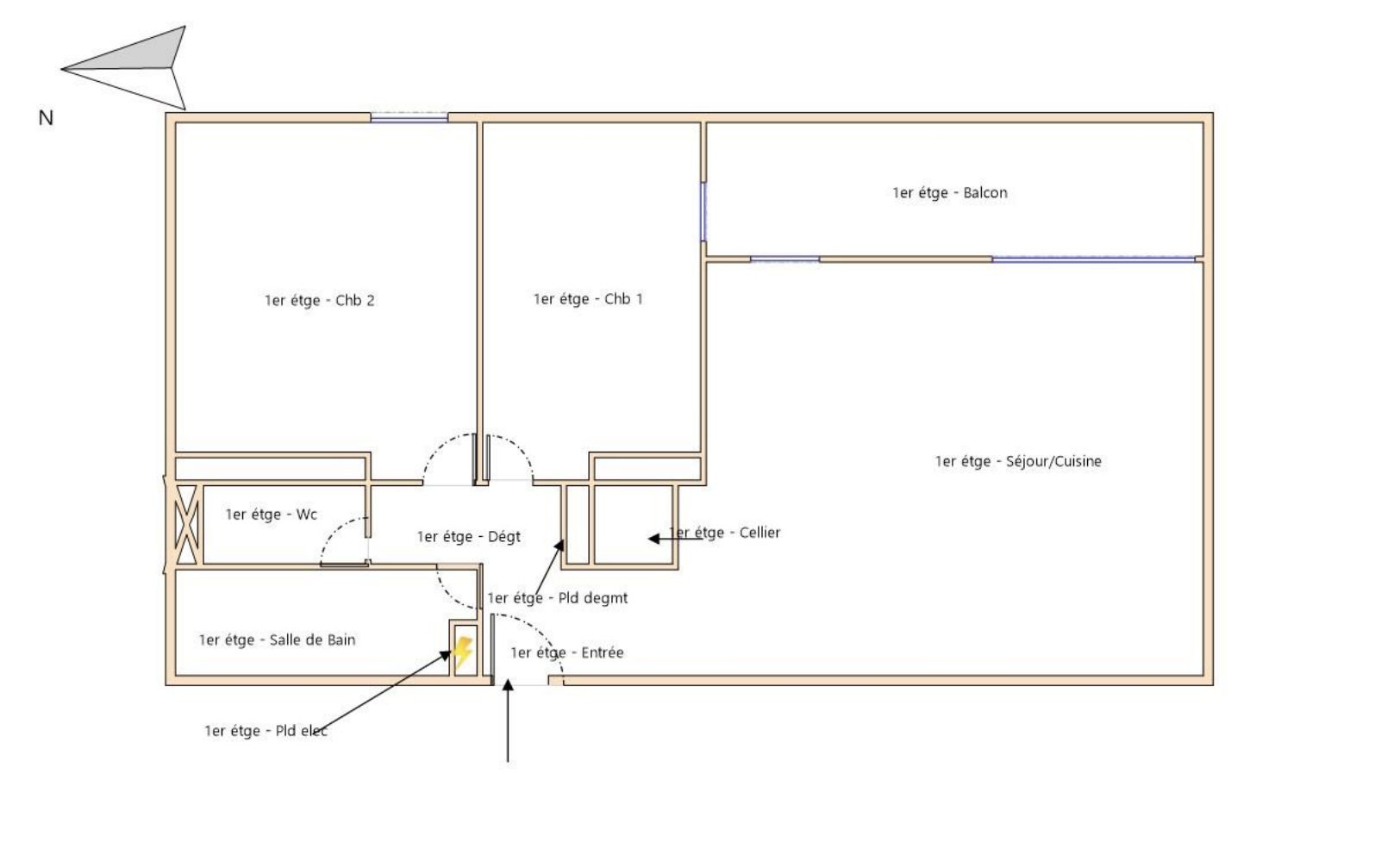 VASSIEUX: T3 avec terrasse de 14m² Caluire-et-Cuire 69300