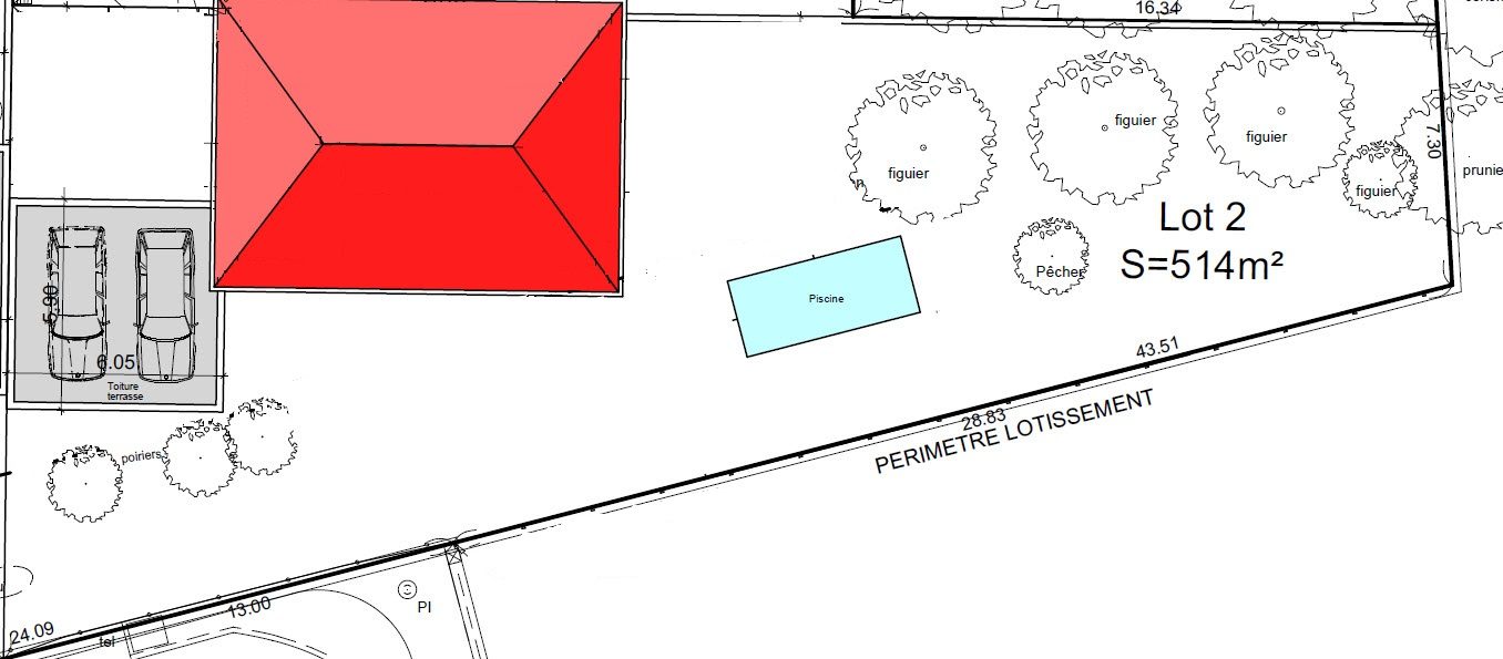 Terrain de 512 m² au coeur des vergers Irigny 69540