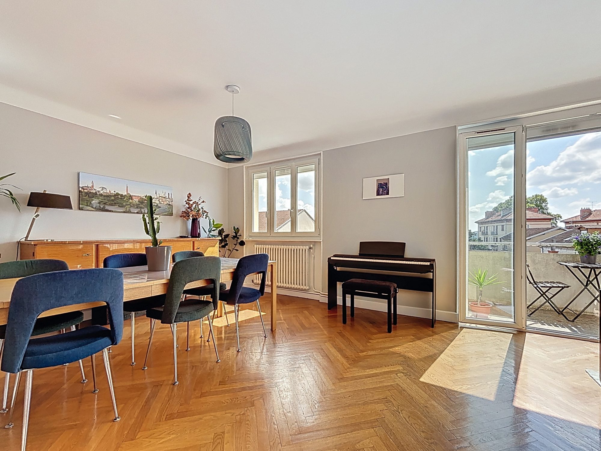 T4 de 90 m², dernier étage, balcon, garage et cave Oullins 69600