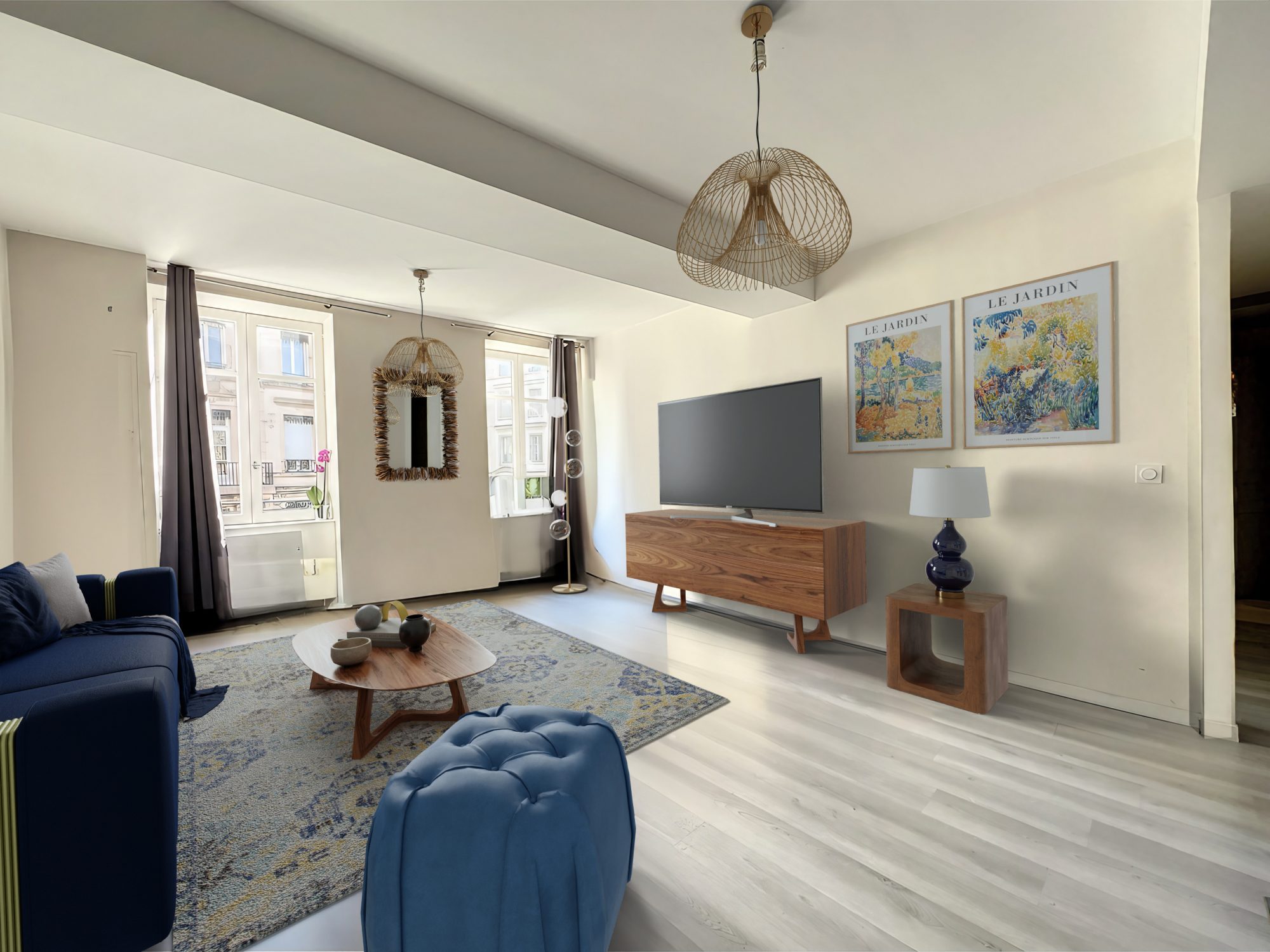 APPARTEMENT T3 TRAVERSANT EN CENTRE VILLE