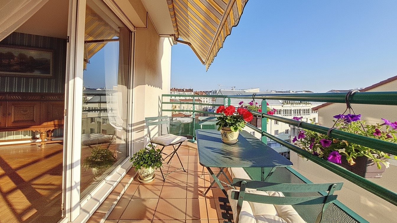 T3 de 73.73m²,  étage élevé, balcon, vue dégagée Villeurbanne 69100