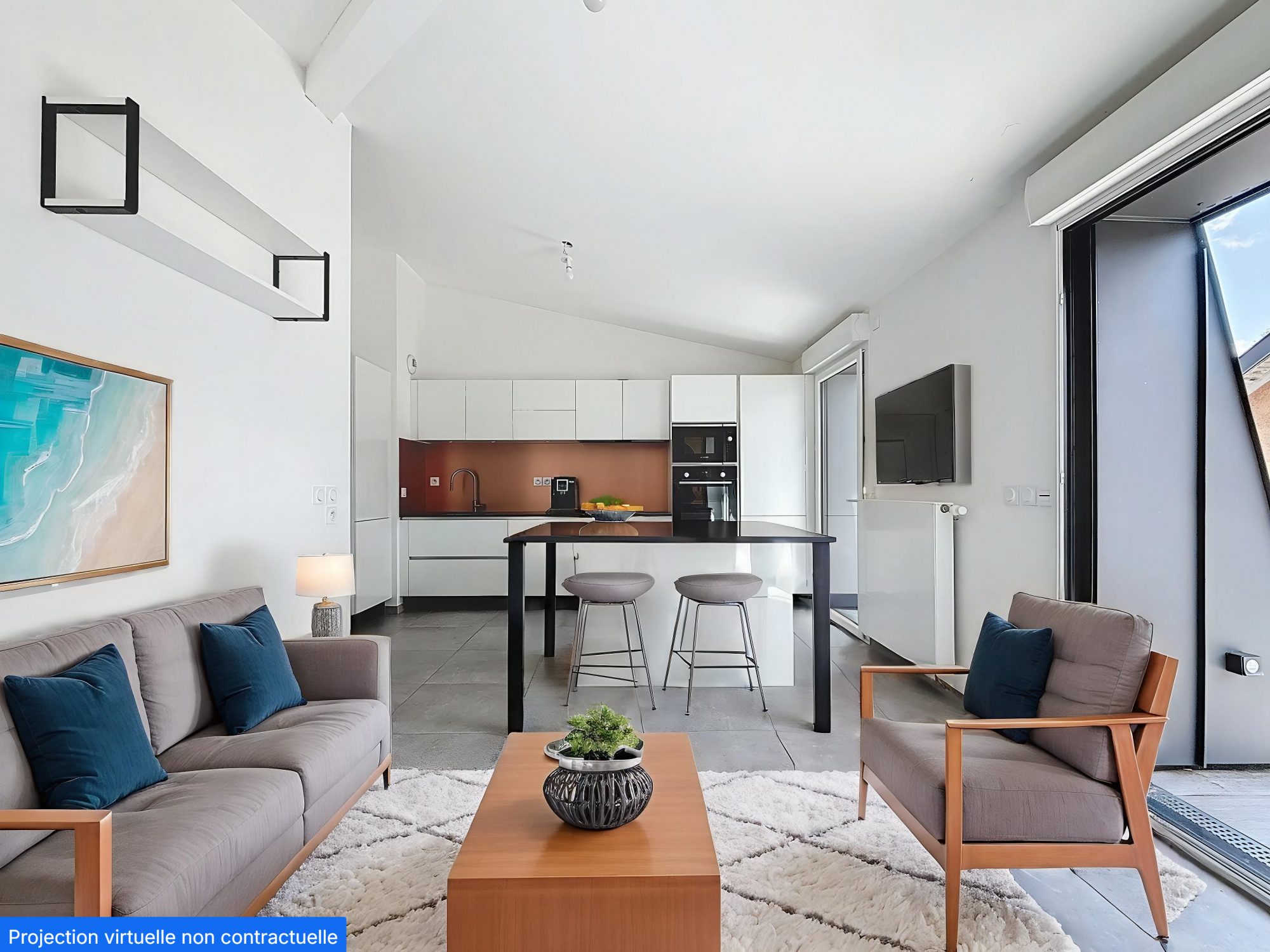 Appartement T3, dernier étage