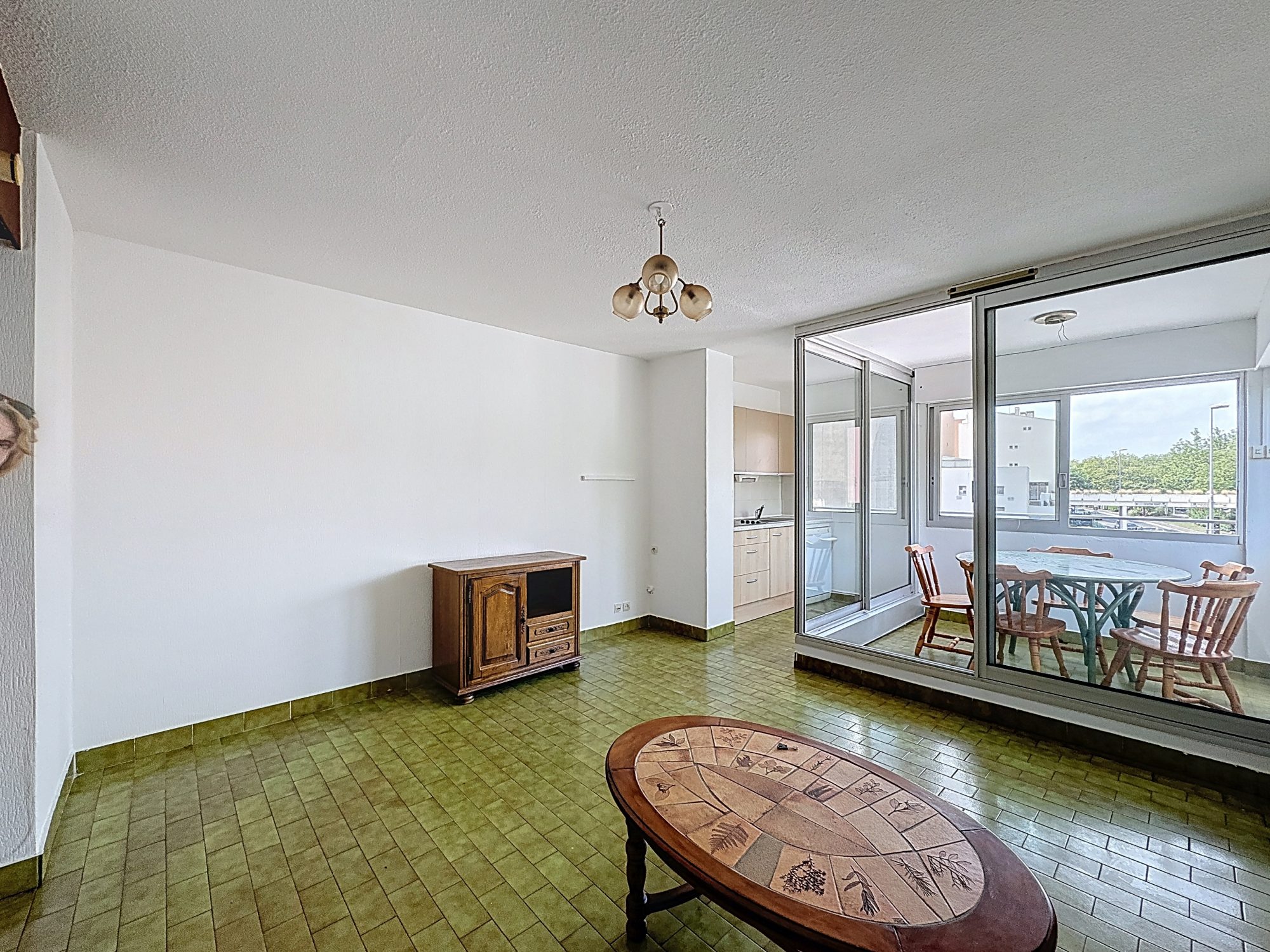 CAP D'AGDE - CENTRE PORT : T2 31,24m² loi carrez, loggia de 4,8m²