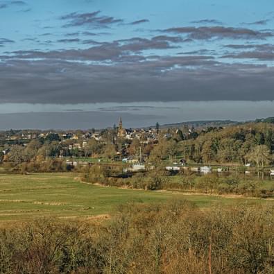Vue lointaine de Rieux