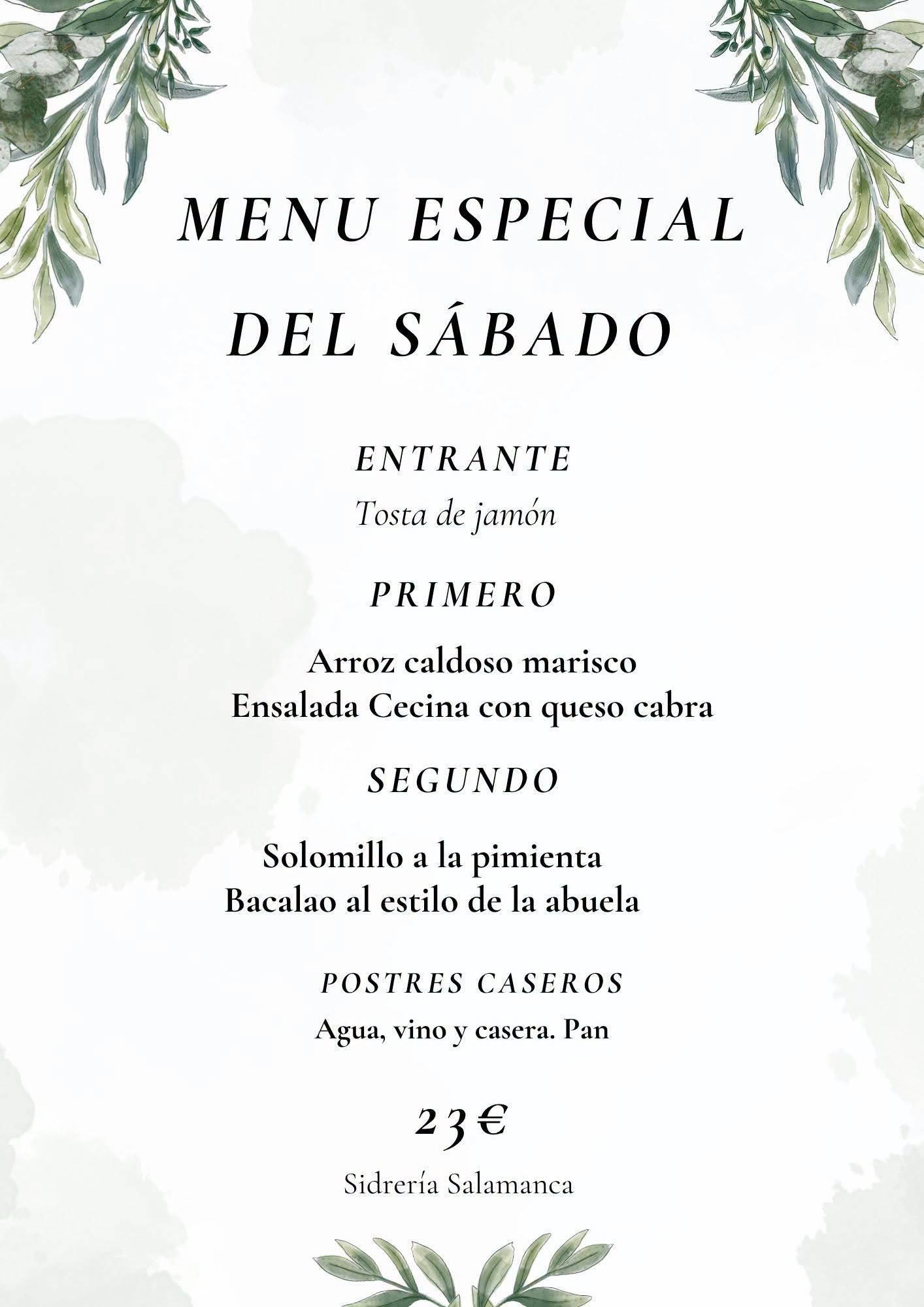 Imagen del Menú