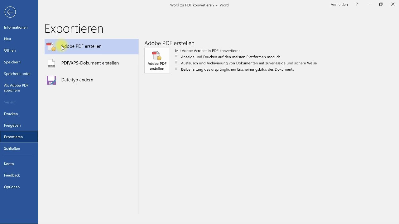 Word dokument mit formularfeldern in pdf umwandeln [2024]