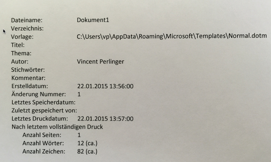 Word Dokument Lässt Sich Nicht Drucken