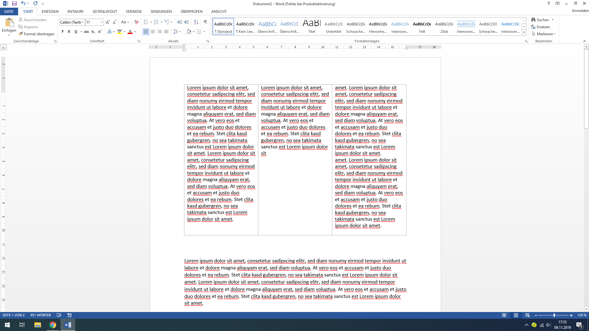Word dokument in 2 spalten aufteilen [2026]
